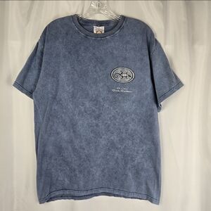 Vintage Yacht Club Blue Aruba Dutch Caribbean T-shirt Tee Mens Size Medium